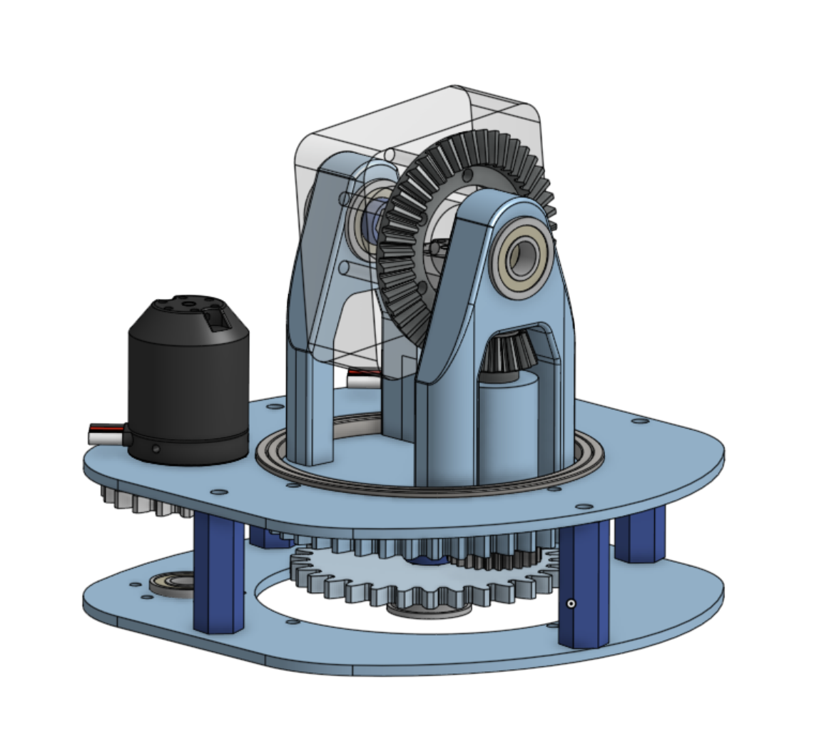 Full CAD assembly of the clinostat